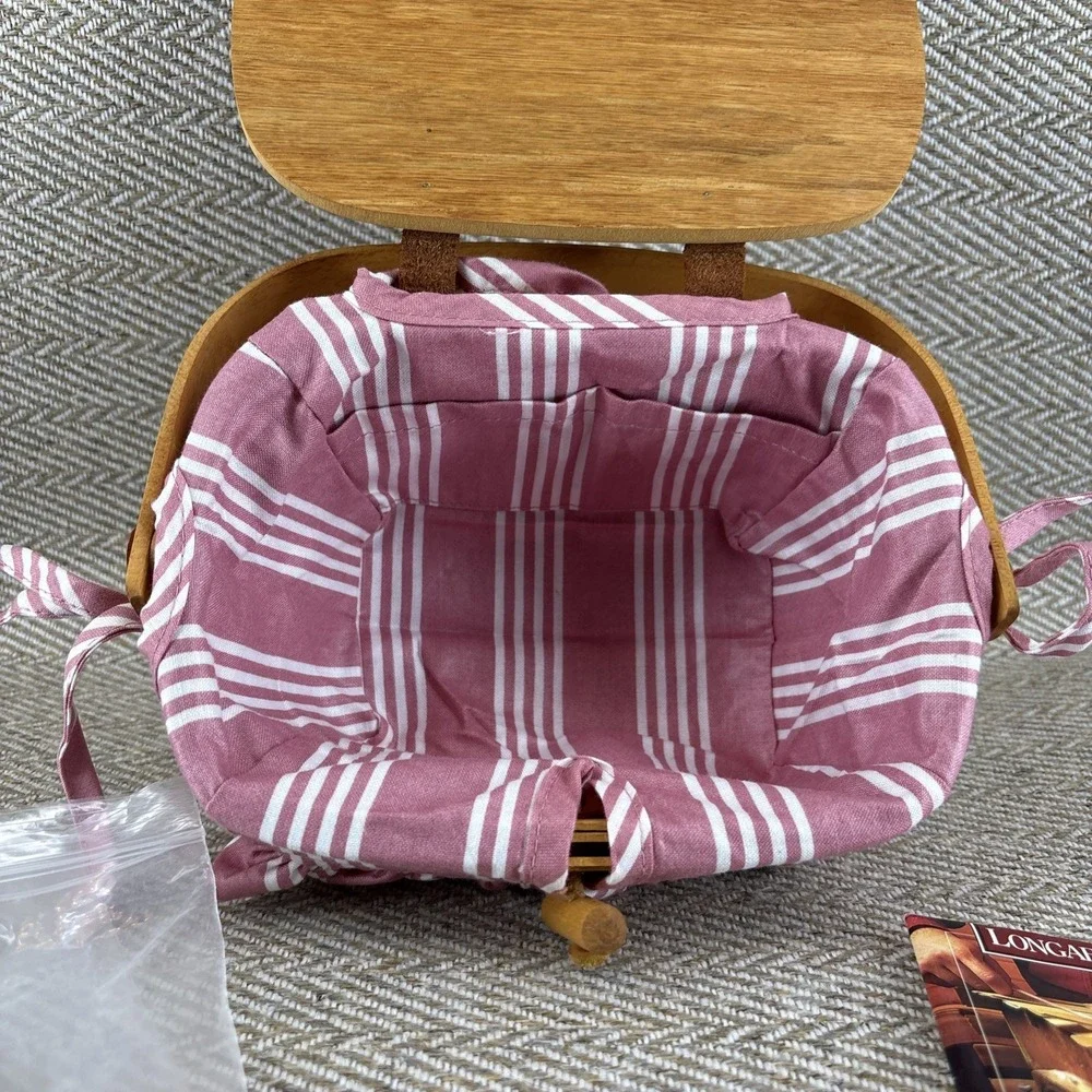 Longaberger Kiddie Combo Purse Dusty Rose Liner - 1998 - Picture 9 of 10
